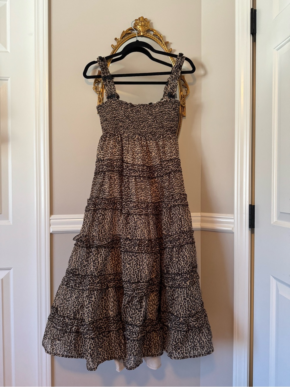 Sister Jane Lisette Leopard Print Midi Dress